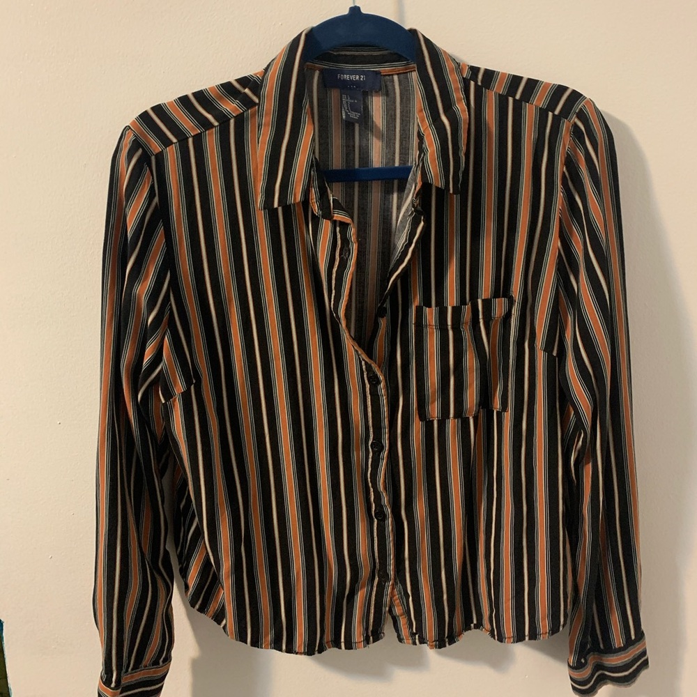 Striped Forever 21 Button down